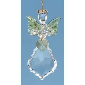   of 2 Birthstone Gifts August Angel Christmas Ornaments