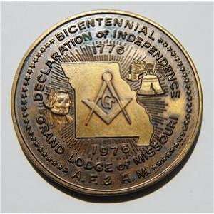   Grand Missouri Fraternal Mason Lodge MEDAL COIN from Hibiscus Express