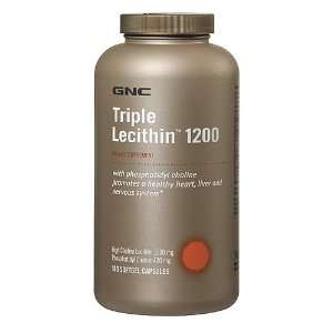 GNC Triple Lecithin 1200,180 Softgel Capsules Health 