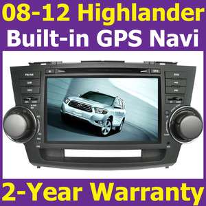   DVD Player GPS Navigation Fit 2008 2009 2010 2011 Toyota Highlander