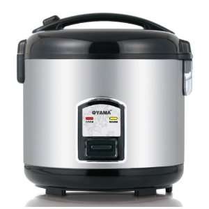   Stainless Steel 7 Cup Rice Cooker / Warmer (Black)