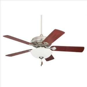   CFDR 52 Spanish Bay Ceiling Fan in Brushed Steel with Mahogany Blades