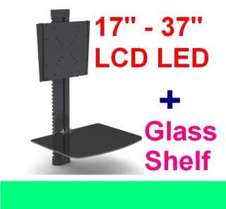 VIZIO 26 32 LCD LED DVD Wall Mount + Glass Shelf 1429  