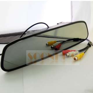 TFT LCD Screen Car Rear View Rearview DVD Monitor Mirror  