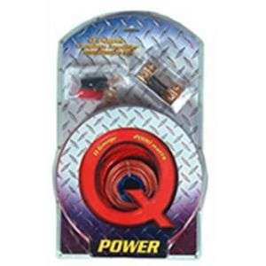 NEW Q POWER Amplifier Amp Wiring/Wire Kit 0 Ga/Gauge  