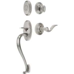  Georgetown Entry Lock Set in Satin Nickel Finish with Left 