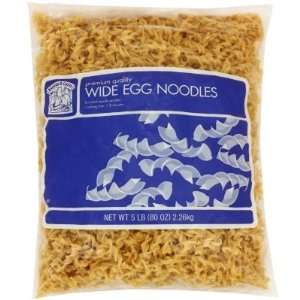 Bakers & Chefs Wide Egg Noodles   5lbs  Grocery & Gourmet 