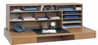 Safco High Capacity Wood Desk Top Organizer  