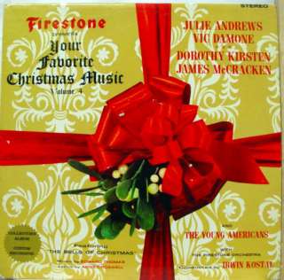 FIRESTONE favorite christmas music vol. 4 LP VG+  