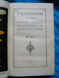 Yearbook, U.S. Department of Agriculture, 1915 Plates  