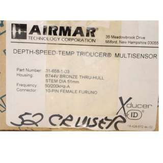 AIRMAR 31 658 1 03 B744V BOAT DEPTH/SPEED/TEMP TRIDUCER  