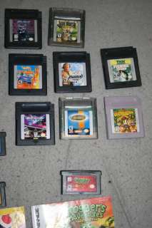 LOT Game Boy Adavance SP x2 + 35 games + accessories Mario Donkey Kong 