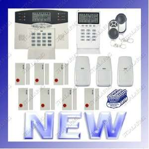 Wireless Home Security System w/ Auto Dialer     Digital LCD Display 