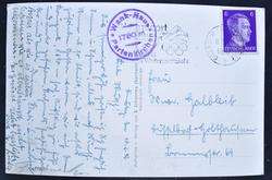   1942 Olympics Sport Pmk on Alpine Hut PPC GARMISCH to,Deutschland