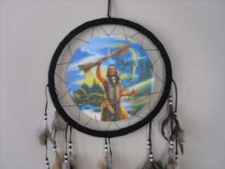 Dream Catcher Native American Indian w/ Buffalo Scene, Sz. 14 NIP 