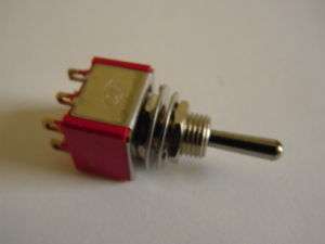 DPDT MINI TOGGLE SWITCH ON OFF ON FOR GUITAR AMPS  