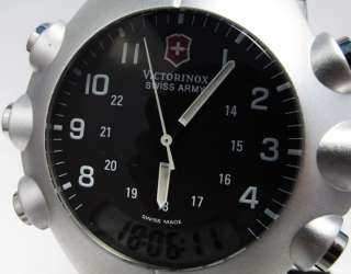   Swiss Army Startech 3000 V.25455, 12/24 Hour Clock, Analog/Digital