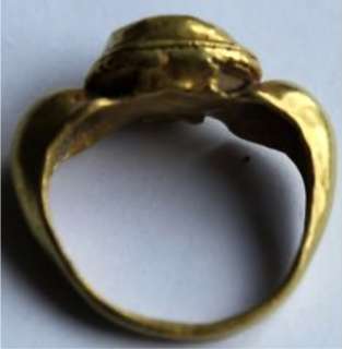 ANCIENT ROMAN GOLD FINGER RING 1st BC/AD JEWELLERY  