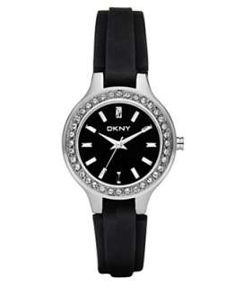 DKNY Watch, Womens Black Silicone Strap NY8143   All Watches 