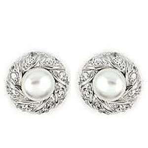   Freshwater Pearl Antique Style Fashion Earrings (Nickel Free) Jewelry
