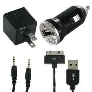   Home & Car Charger Kit for Apple iPod Touch (Black) Cell Phones