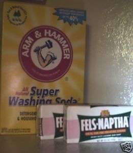 Arm & Hammer Super Washing Soda & 8 Fels Naptha Soap  