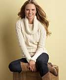   Reviews for Charter Club Sweater, Long Sleeve Cable Knit Cowlneck