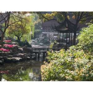  Landscape of Traditional Chinese Garden, Shanghai, China 