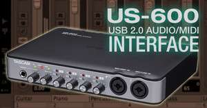 Tascam US 600 USB 2.0 Audio MIDI Recording Interface us600  