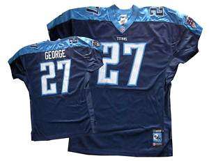Titans Eddie George Classic Shield Authentic Jersey54  
