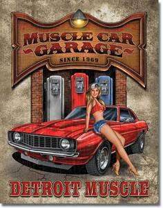 Legends   Muscle Car Garage Hot Rod Car Tin Metal Sign NEW  
