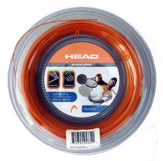 HEAD SONIC PRO 17 orange tennis racquet string REEL 660 200M 