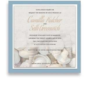  235 Square Wedding Invitations   Shell Me Dazzle Office 