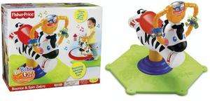 Bounce & Spin Zebra Go Baby Go By Fisher Price Mattel K0317 NEW 