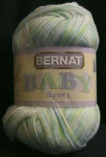 Bernat Baby Sport Funny Prints Ombre Knit Crochet Acrylic Yarn 9.8 ozs 