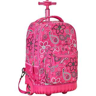 Rockland Luggage Sedan 19 Rolling Backpack   Pink  