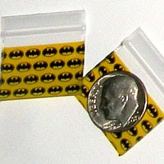 Batman 200 Baggies 1034 small ziplock bags 1 x 0.7 5  