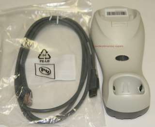 Motorola Symbol Barcode Scanner LS4278 USB with STB4278 Wireless Biege 