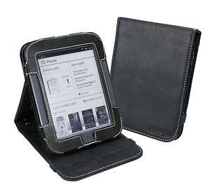Cover Up  Nook Simple Touch Reader Black Leather Stand 