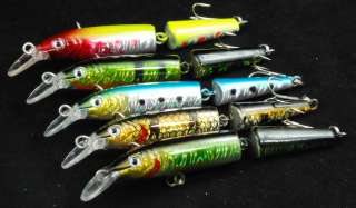 105mm Jointed Minnow Bass Fishing Lures x 5pcs ld105  