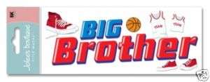 Jolees Title Family Phrases Big Brother 3D Stickers  