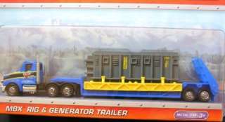 Matchbox Big Rig Super Convoy MBX Rig & Generator Trailer Blue Cab MIB 