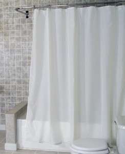 FABRIC 70x84 White shower curtain liner water repells  
