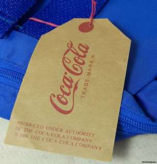 COCA COLA BLUE & GOLD BACK PACK NEW with TAG COKE 1986  