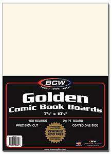 400 BCW Golden Comic Book ACID FREE Backing Boards  