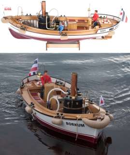Krick Model Boat Borkum Live Steam Launch Kit Ship  