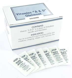 Case of Vitamins A & D Ointment   144 foil packs  