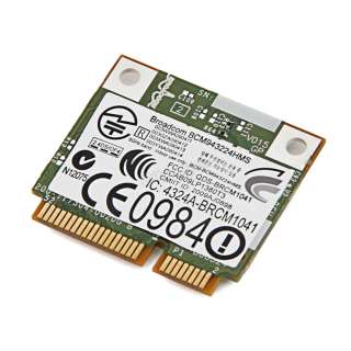   Dell Wireless 1520 Wifi AGN Half Size Card Broadcom BCM94322HMS  