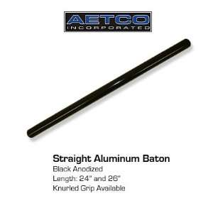  Aetco Aluminum Straight Baton   Plain