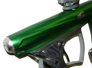 USED   2011 MacDev Clone VX Paintball Gun / Marker   Green / Silver 